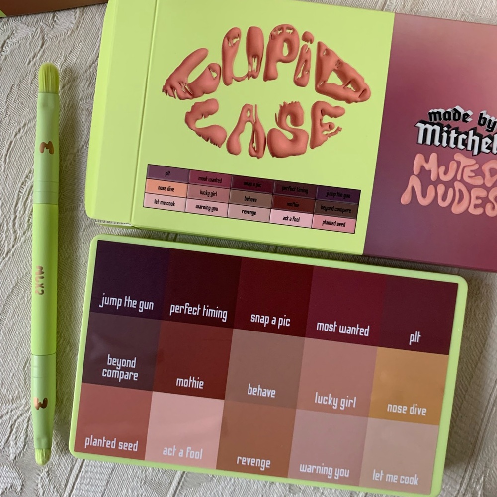 Made by Mitchell Cupid Case Muted Nudes Lipstick Palette BNIB - Picture 4 of 14